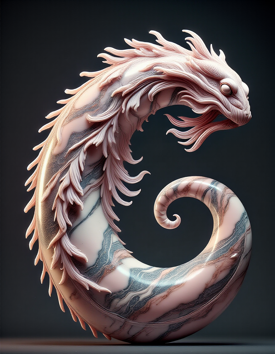 00805-2839424285-A majestic marble Huge Enchanted Bioluminescent Geometric Wormlike,  Tentacle,  Curved-Tailed, Wooly Fur,    Narrow Jaw Blush _l.png
